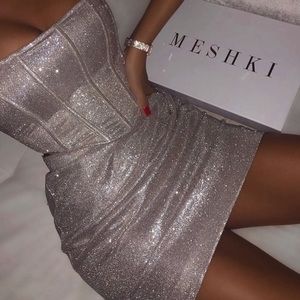 Meshki Glitter Corset Dress